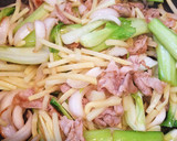 豚肉と青梗菜の中華炒め♪メンマ、筍入り♪作り方4写真