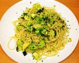 空豆とズッキーニのパスタ☆夏の風味満載♪作り方9写真