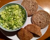 妄想料理　かっぱえびせんバーガー作り方7写真