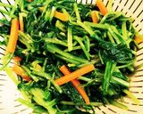 壬生菜のおかか和え作り方4写真