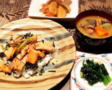 ☆簡単☆ サーモンとマグロのステーキ丼作り方4写真