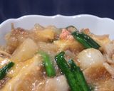 タラコのあんかけお蕎麦で皿うどん作り方6写真
