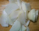 簡単！　鶏むね肉　玉ねぎの　クリーム煮♪作り方1写真