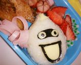 妖怪ウォッチ ウィスパー キャラ弁作り方1写真