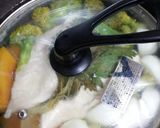 やわらか蒸し鶏、土香るごぼうソースがけ作り方4写真