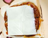 がっつり！チーズハンバーグトースト作り方4写真