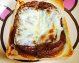 がっつり！チーズハンバーグトースト作り方7写真