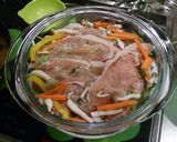 豚肉ともやしのヘルシー蒸し作り方5写真