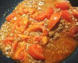 麻婆トマト。卵入り作り方6写真