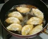 えびとチーズとコーンの揚げ餃子作り方3写真