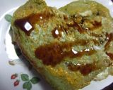 朝食※抹茶ラテ・フレンチトースト♪作り方3写真