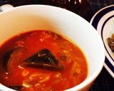 トマトと茄子のとろ〜りスパイシースープ。作り方5写真