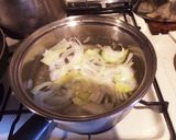茹で玉葱と舞茸の簡単パスタ作り方2写真