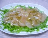ホタテのカルパッチョ♪バジル風味作り方3写真