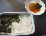 ヘルシーゆで鮭で♫　２段のり弁♡作り方5写真