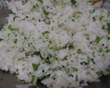水菜入り…「菜飯おむすび」作り方1写真