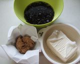レンジで簡単☆ひじきとツナの蒸し豆腐作り方1写真