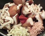 椎茸とシーチキン豆板醤煮作り方2写真