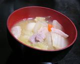 具たっぷりな豚汁(￣(∞)￣)作り方5写真