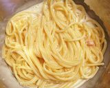 いつもの♡明太クリームパスタ作り方4写真