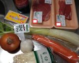 赤ワイン煮(ひつじ,お野菜).赤ワイン作り方1写真