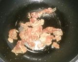 ★豚肉、千切り大根のにんにく炒め★作り方1写真