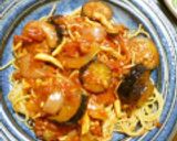 ナスとベーコンのトマトソース　スパ作り方8写真