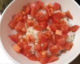 ツナトマト丼!時短★簡単★ひとり★作り方1写真