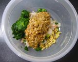 ☰海老ニラ納豆の揚げ生春巻き☰作り方3写真