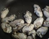 春の味！牡蠣と菜花のクリームスパゲテイ作り方7写真