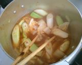 白菜 豆腐と 長葱の ピリ辛! 中華煮作り方4写真