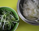 玉葱の冷しゃぶサラダ、納豆ドレッシング作り方1写真