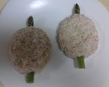 アスパラと豆腐つくねの簡単ヘルシー亀さん作り方3写真