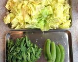 春野菜たっぷりパスタ♡生ハム添えて〜作り方1写真