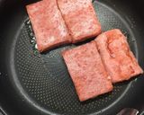 ランチョンミートで！ロコモコ風おにぎらず作り方3写真