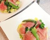 春野菜たっぷりパスタ♡生ハム添えて〜作り方11写真