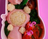 梅雨 キャラ弁*レインコートのくまちゃん作り方5写真