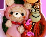 梅雨 キャラ弁*レインコートのくまちゃん作り方6写真