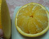 既に剥けてる八朔。作り方4写真