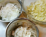 紅しょうがと桜エビでピンクなお好み焼き作り方1写真
