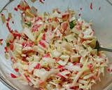 紅しょうがと桜エビでピンクなお好み焼き作り方4写真