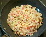 紅しょうがと桜エビでピンクなお好み焼き作り方5写真