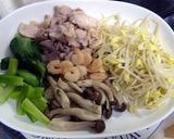 簡単・大好評♪フライパンでビビンバ作り方1写真
