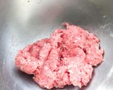 おうち居酒屋☆豚ひき肉の蒸しだんご作り方1写真