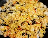 お焦げもあるよ♪石焼ビビンバ風おにぎり作り方3写真