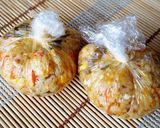 お焦げもあるよ♪石焼ビビンバ風おにぎり作り方5写真