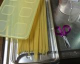 水つけパスタ トマトとベーコンスパ作り方1写真