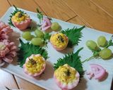春★可愛い♪【桃色ゆで卵のサラダ仕立て】作り方21写真