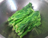 簡単！めちゃ旨！！菜の花の昆布じめ作り方1写真