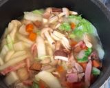 ベーコンと野菜の牛乳スープ作り方4写真